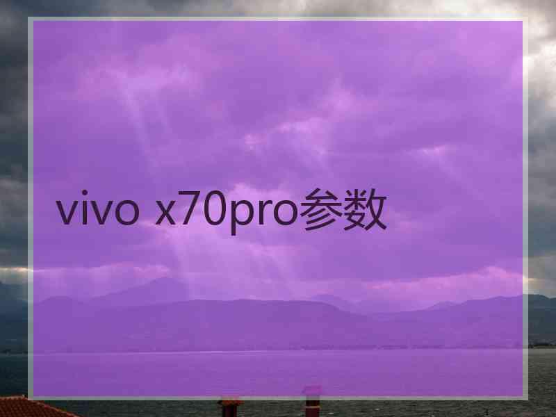 vivo x70pro参数