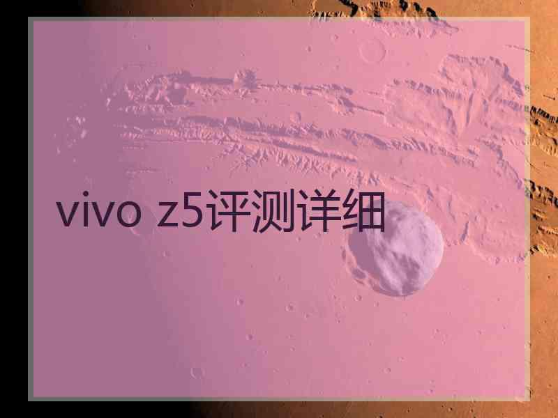 vivo z5评测详细