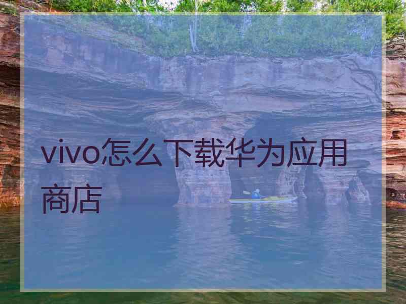 vivo怎么下载华为应用商店