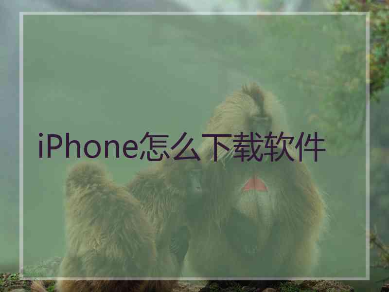 iPhone怎么下载软件