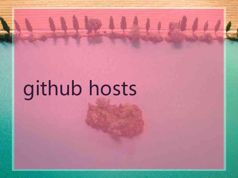 github hosts