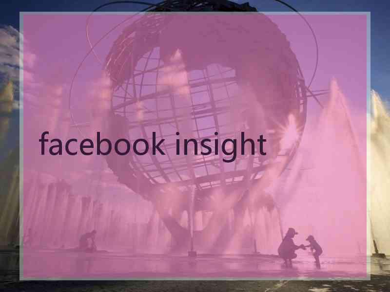 facebook insight