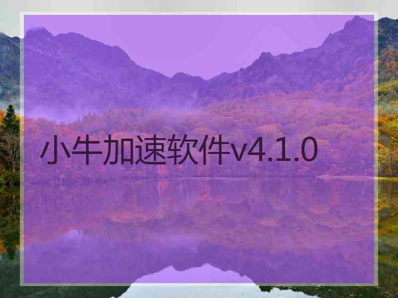 小牛加速软件v4.1.0