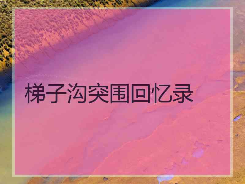 梯子沟突围回忆录