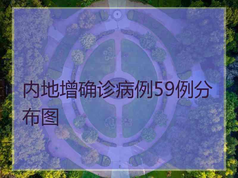 内地增确诊病例59例分布图