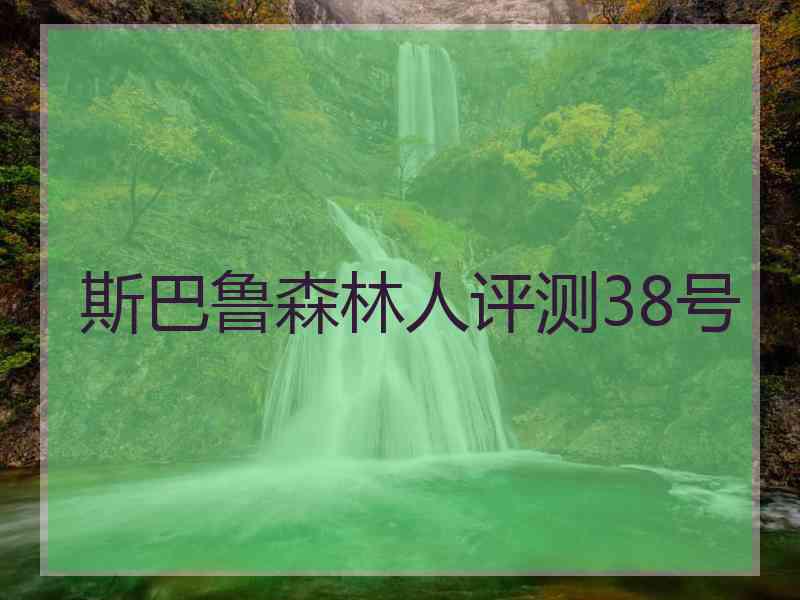 斯巴鲁森林人评测38号