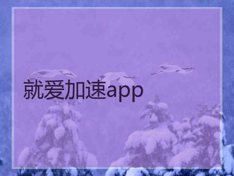 就爱加速app