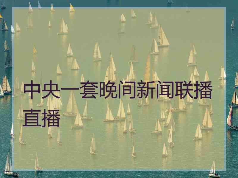 中央一套晚间新闻联播直播