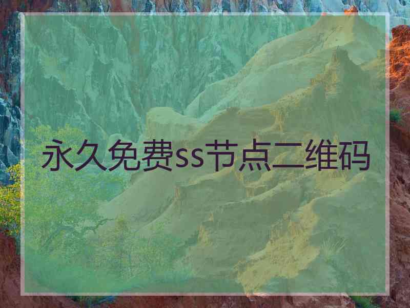 永久免费ss节点二维码