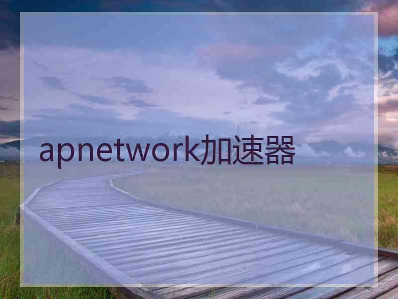 apnetwork加速器