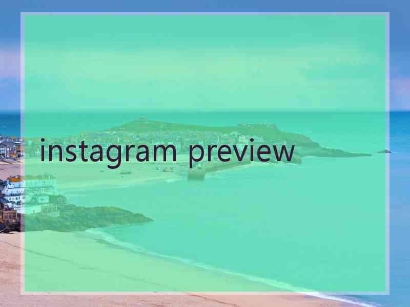 instagram preview