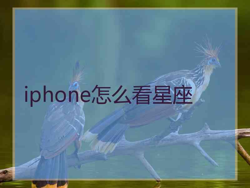 iphone怎么看星座