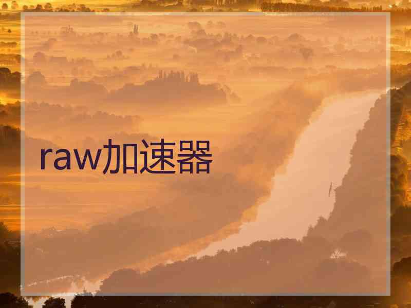 raw加速器