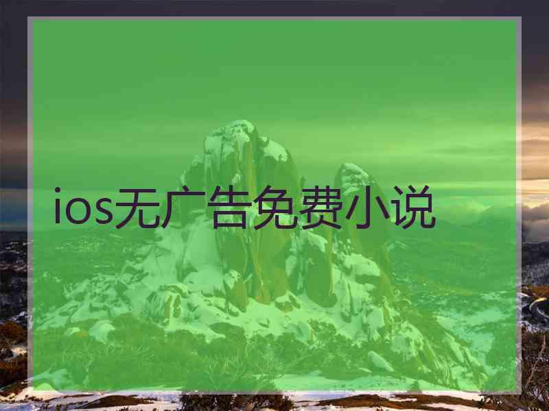 ios无广告免费小说