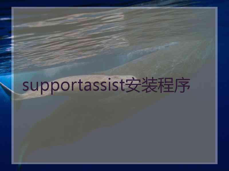 supportassist安装程序