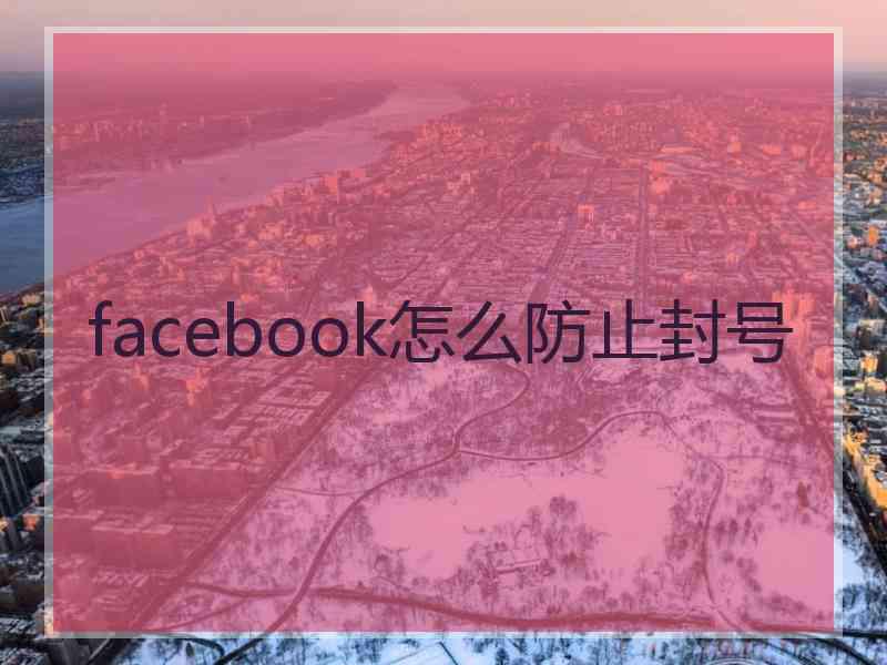 facebook怎么防止封号