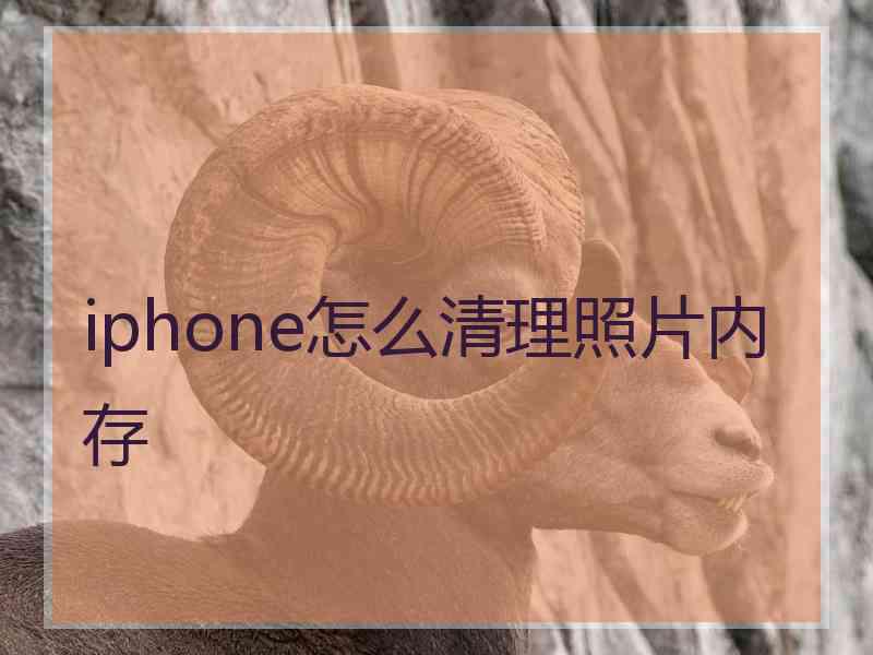 iphone怎么清理照片内存