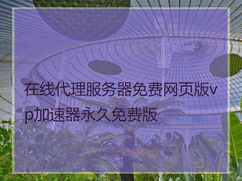 在线代理服务器免费网页版vp加速器永久免费版