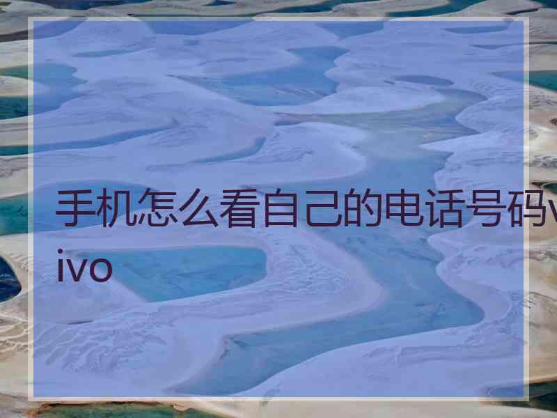 手机怎么看自己的电话号码vivo