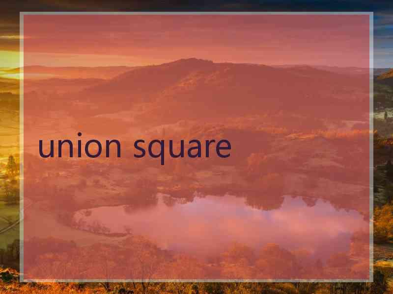 union square