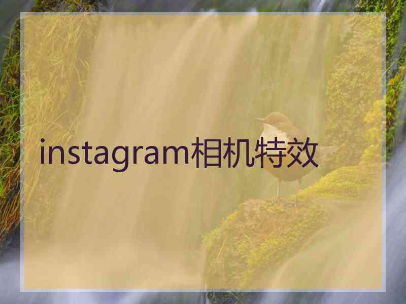 instagram相机特效