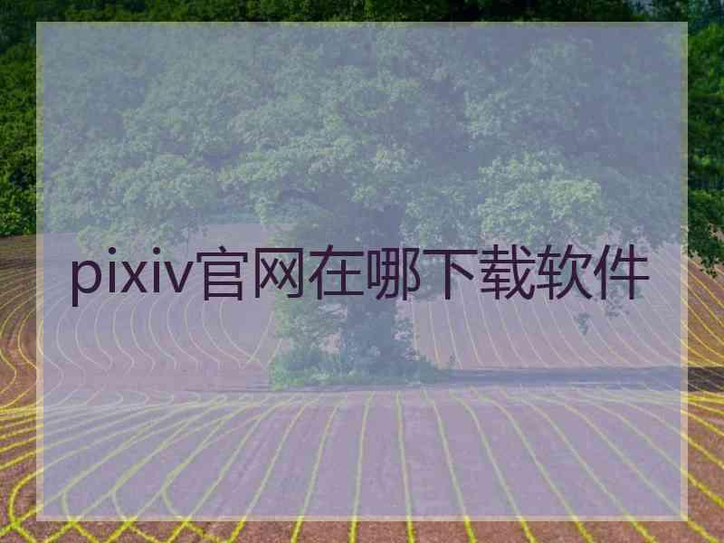 pixiv官网在哪下载软件