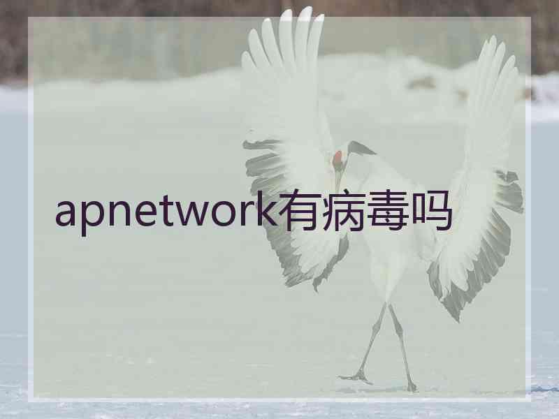 apnetwork有病毒吗