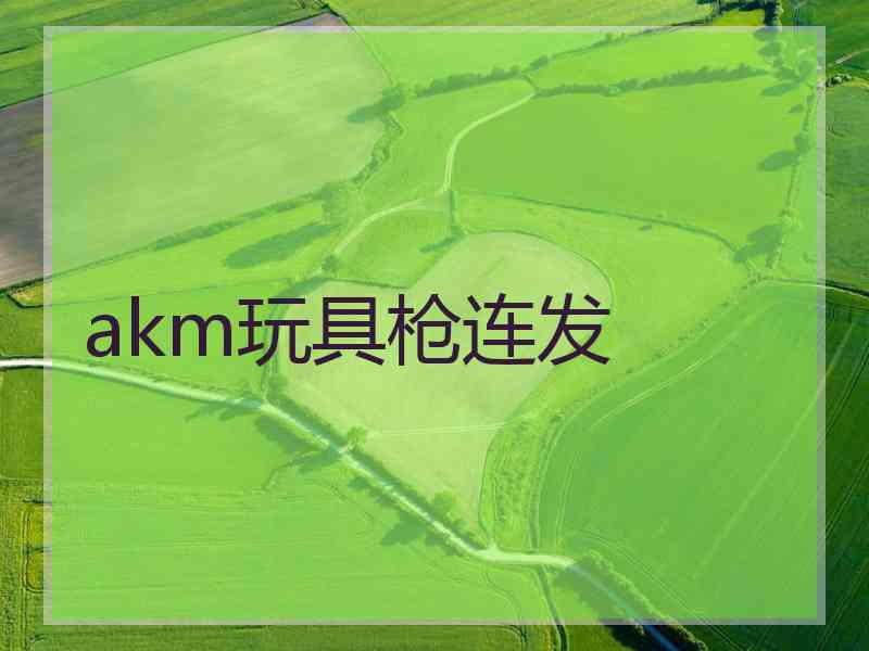 akm玩具枪连发