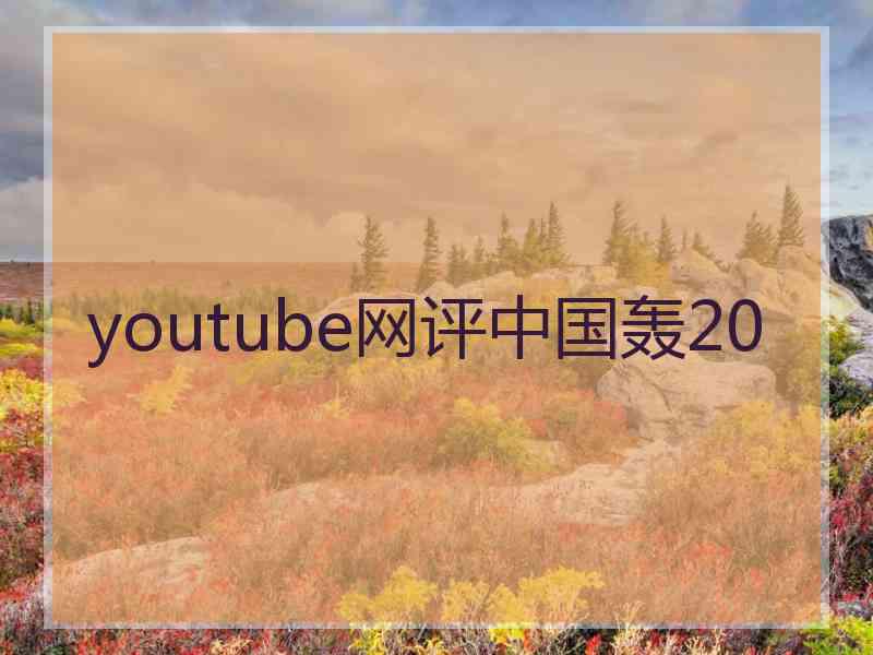 youtube网评中国轰20