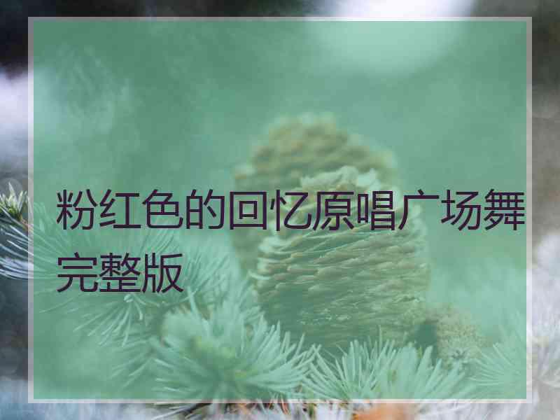 粉红色的回忆原唱广场舞完整版