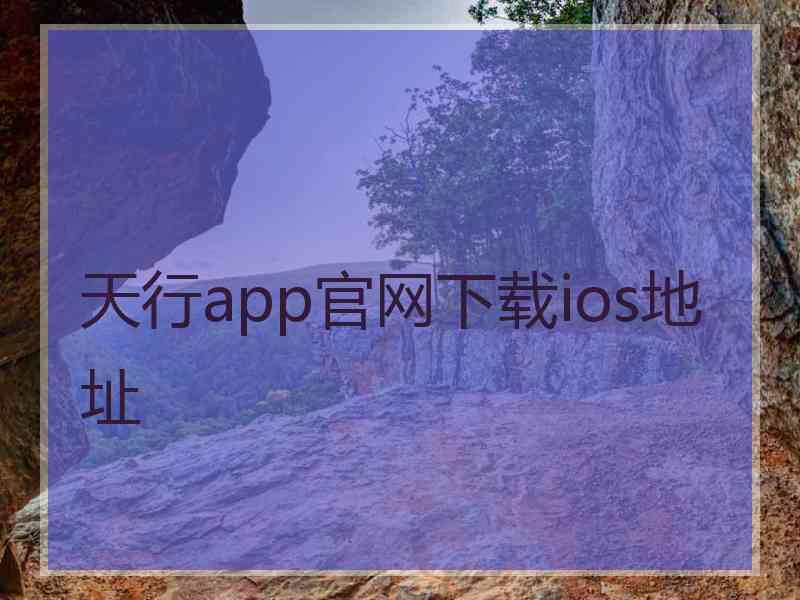 天行app官网下载ios地址