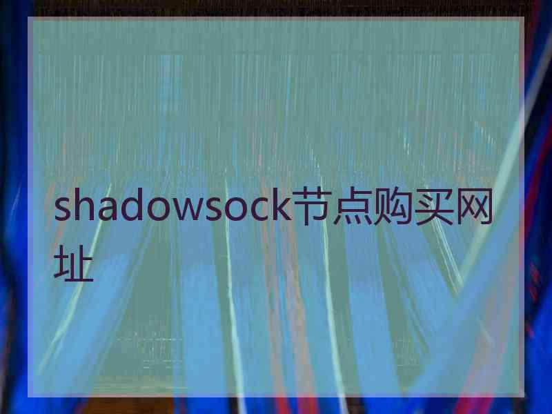 shadowsock节点购买网址