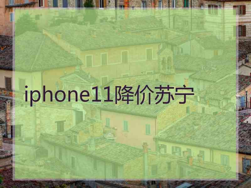 iphone11降价苏宁