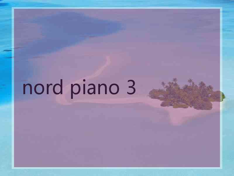 nord piano 3