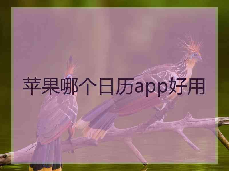 苹果哪个日历app好用