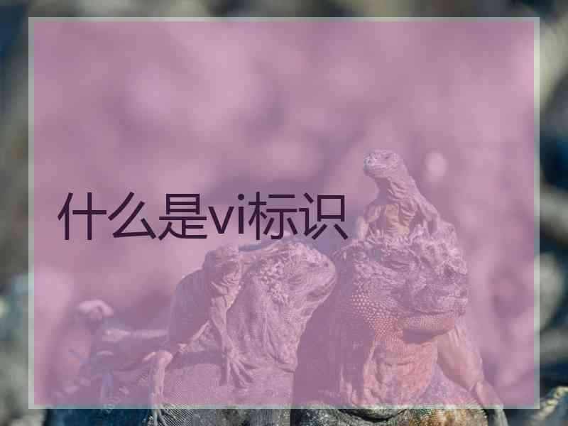 什么是vi标识