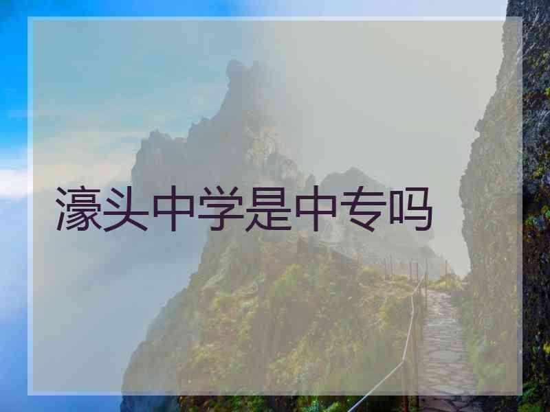 濠头中学是中专吗
