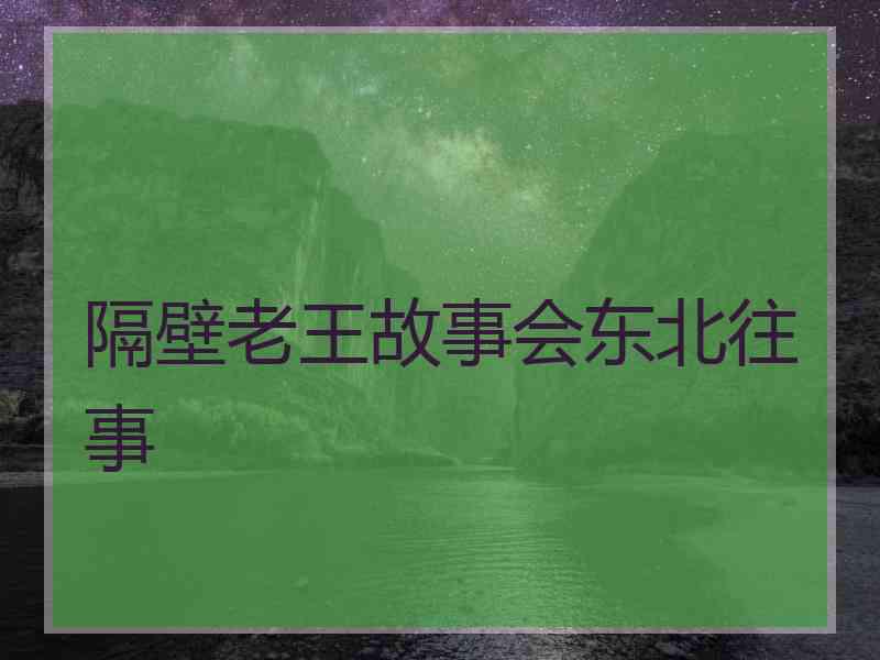 隔壁老王故事会东北往事