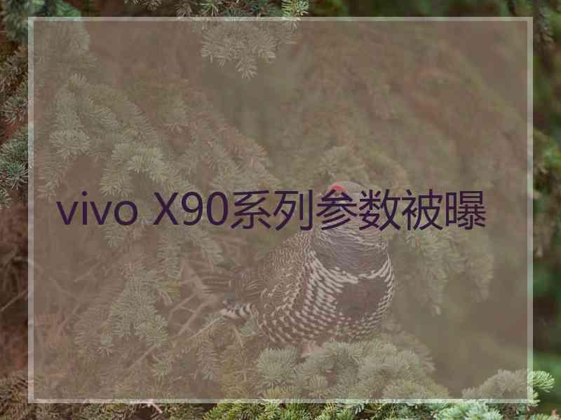 vivo X90系列参数被曝