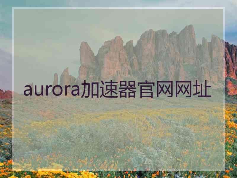 aurora加速器官网网址