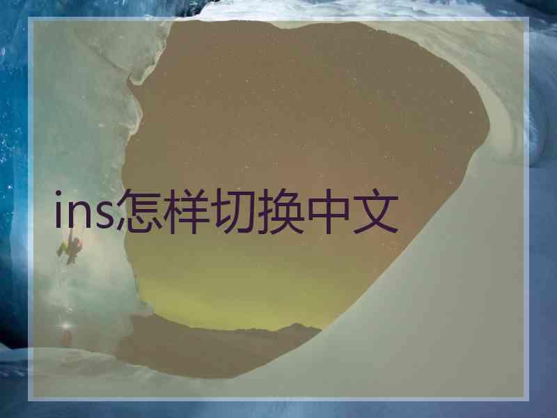 ins怎样切换中文