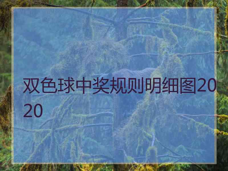 双色球中奖规则明细图2020