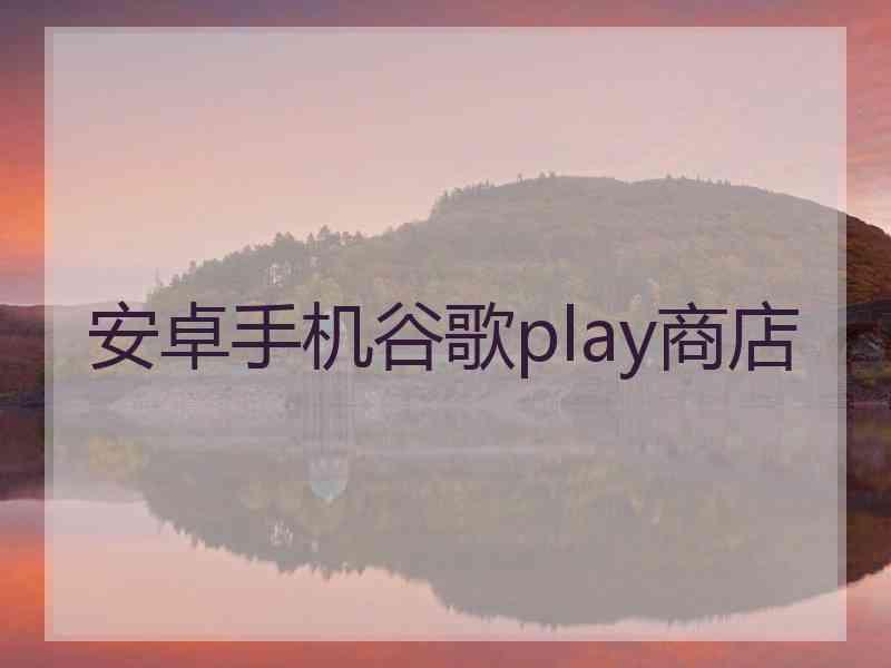 安卓手机谷歌play商店