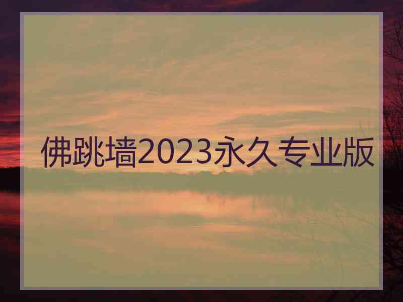 佛跳墙2023永久专业版