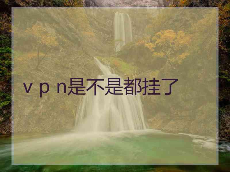 v p n是不是都挂了