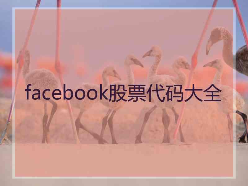 facebook股票代码大全