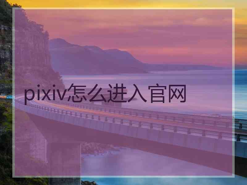 pixiv怎么进入官网