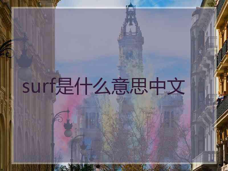 surf是什么意思中文