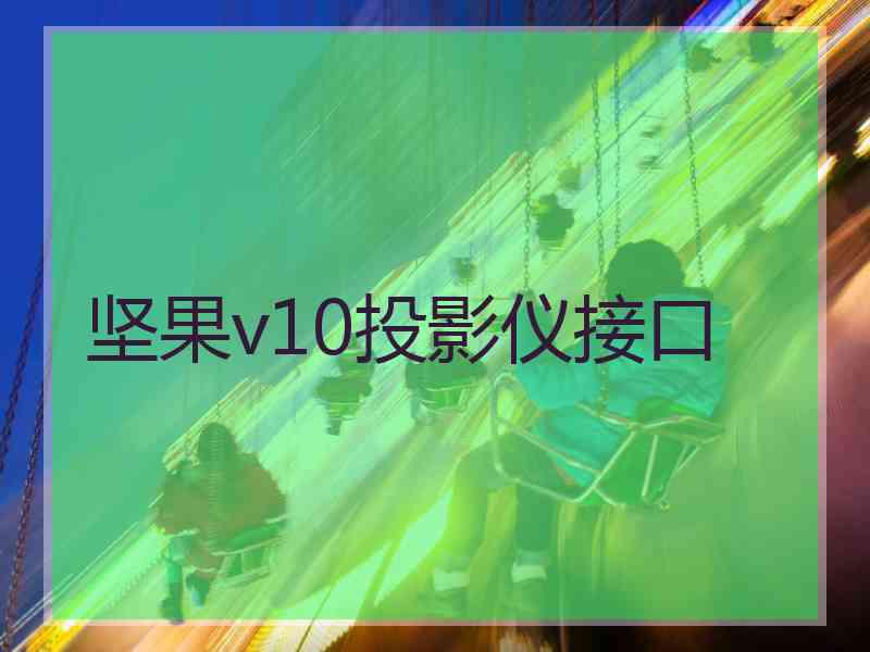 坚果v10投影仪接口