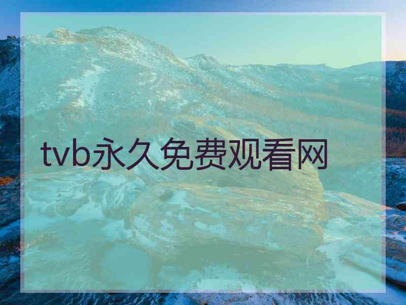 tvb永久免费观看网